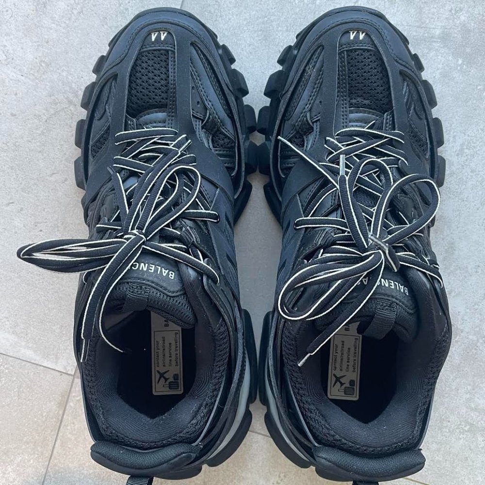 Balenciaga Black Chunky Trainers, Mens Size 10
